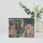 Oude stad Rothenburg ob der tauber Briefkaart (Staand voorkant)