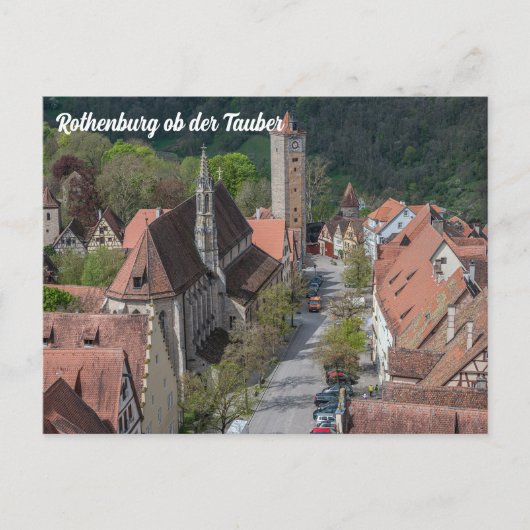Oude stad Rothenburg ob der tauber Briefkaart (Voorkant)