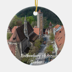 Oude stad Rothenburg ob der tauber Keramisch Ornament