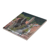 Oude stad Rothenburg ob der tauber Tegeltje (Zijkant)