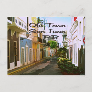 Oude stad San Juan Puerto Rico Briefkaart