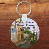 Oude stad San Juan Puerto Rico Sleutelhanger (Voorkant)