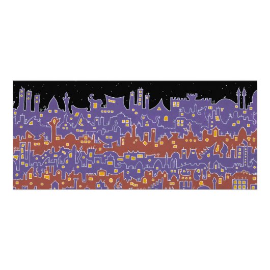 Oude Stad Sana'a - Rack Kaart (Voorkant)