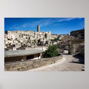 Oude stad Sassi di Matera Poster