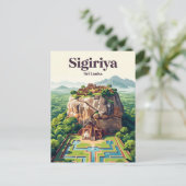 Oude Stad Sigiriya Sri Lanka Briefkaart (Staand voorkant)