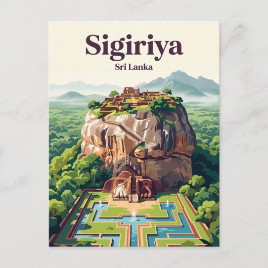 Oude Stad Sigiriya Sri Lanka Briefkaart (Voorkant)