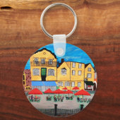 Oude stad sleutelhanger (Voorkant)