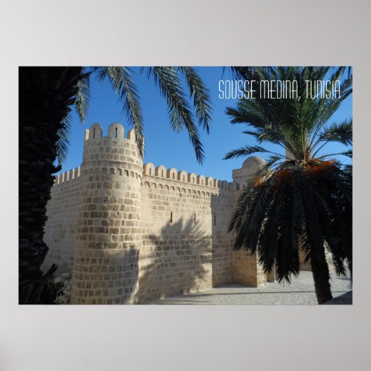 Oude stad Sousse Medina-straatbeeld Tunesië Poster (Voorkant)