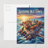 Oude Stad Sozopol Bulgarije Briefkaart (Voorkant / Achterkant)