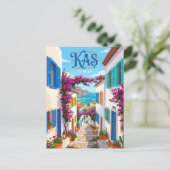 Oude Stad Steeg, Kaş Turkije Briefkaart (Staand voorkant)