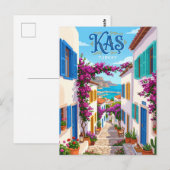 Oude Stad Steeg, Kaş Turkije Briefkaart (Voorkant / Achterkant)
