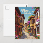 Oude Stad Steeg, Plovdiv Bulgarije Briefkaart (Voorkant / Achterkant)