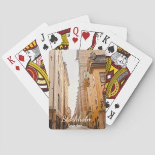 Oude Stad, Stockholm, Zweden Souvenir Pokerkaarten