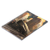Oude stad, T1 Duplex-trein op spoorrails Notitieboek (Linkerzijde)