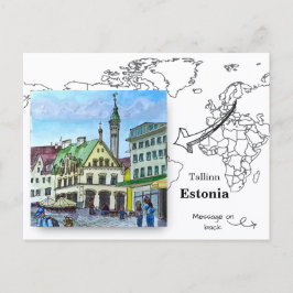 Oude Stad, Tallinn Estland Briefkaart
