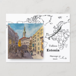 Oude Stad, Tallinn Estland Briefkaart