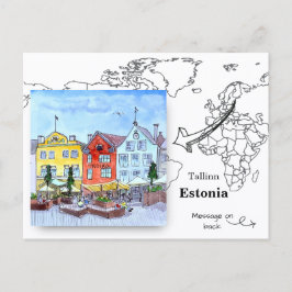 Oude Stad, Tallinn Estland Briefkaart