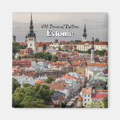 Oude stad Tallinn Estland Magneet (Voorkant)