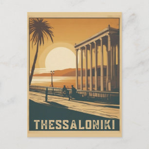 Oude stad Thessaloniki Griekenland vakantie souven Briefkaart