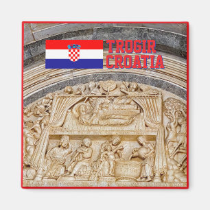 Oude stad Trogir in Kroatië, reizen Magneet