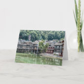 Oude stad van Fenghuang Bedankkaart (Voorkant)