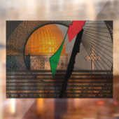 Oude Stad van Jeruzalem Vensterglasfolie Raamsticker (Vel 2)