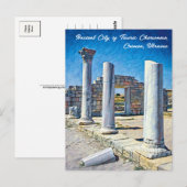 Oude stad van Taurisch Chersonesos Oekraïne Briefk Briefkaart (Voorkant / Achterkant)