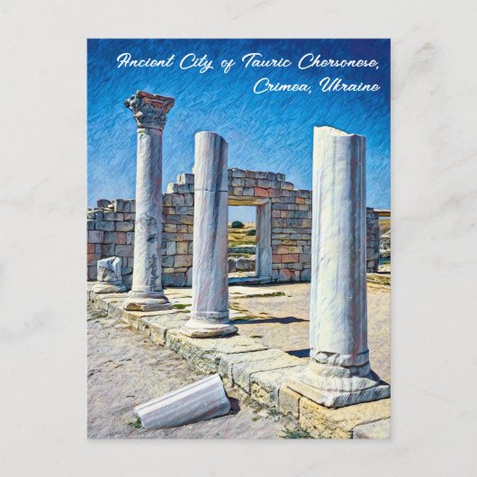 Oude stad van Taurisch Chersonesos Oekraïne Briefk Briefkaart (Voorkant)