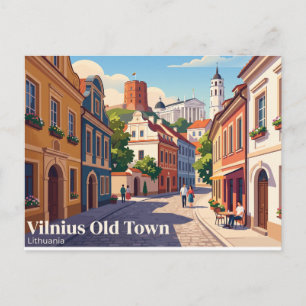 Oude Stad Vilnius Litouwen Briefkaart