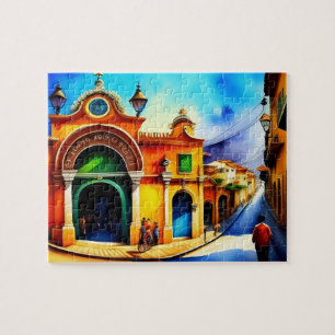 Oude Stad Vintage Legpuzzel