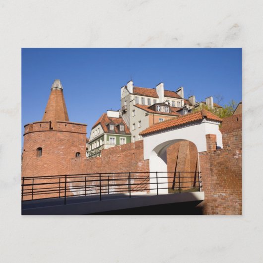 Oude stad Warschau Briefkaart (Voorkant)