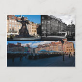 Oude stad Warschau Briefkaart (Voorkant)