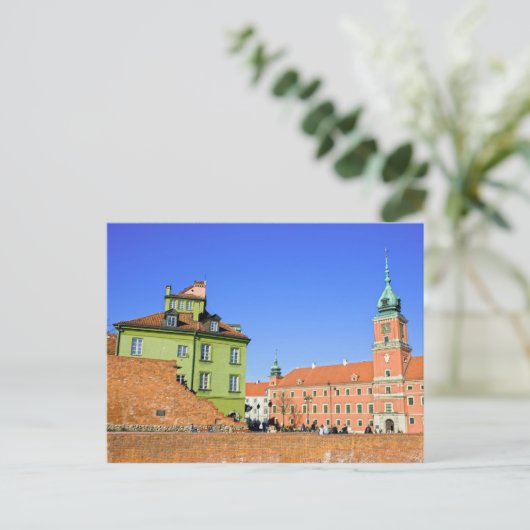 Oude stad Warschau Briefkaart (Staand voorkant)