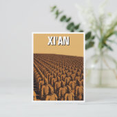 Oude stad Xi'an (Terracotta krijgers) Briefkaart (Staand voorkant)