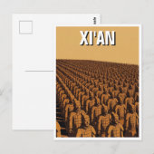 Oude stad Xi'an (Terracotta krijgers) Briefkaart (Voorkant / Achterkant)