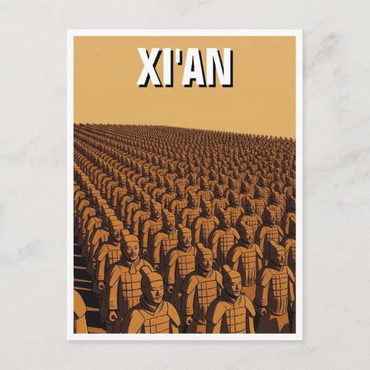 Oude stad Xi'an (Terracotta krijgers) Briefkaart (Voorkant)