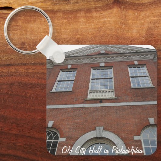Oude Stadhuis in Philadelphia Sleutelhanger (Voorkant)