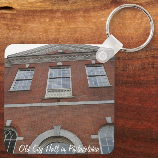 Oude Stadhuis in Philadelphia Sleutelhanger (Achterkant)