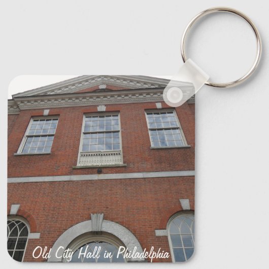 Oude Stadhuis in Philadelphia Sleutelhanger (Achterkant)