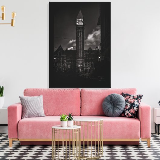 Oude stadhuis nr. 5 canvas afdruk (Insitu (Woonkamer))