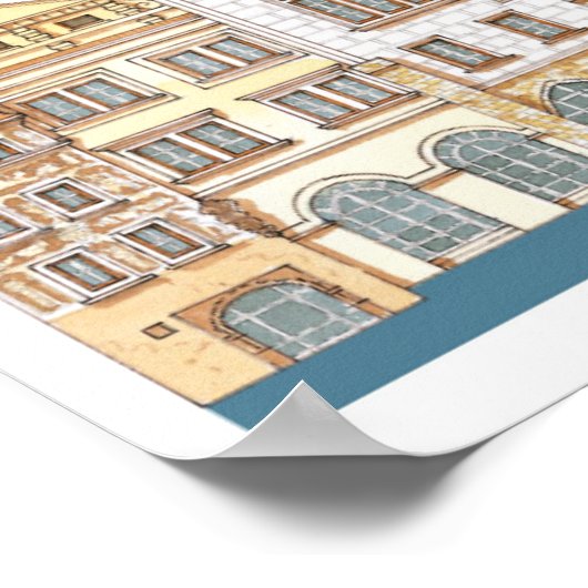 Oude stadhuis. Prague Czech Poster (Hoek)