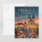 Oude Stadplein, Praag Tsjechië Briefkaart (Voorkant / Achterkant)