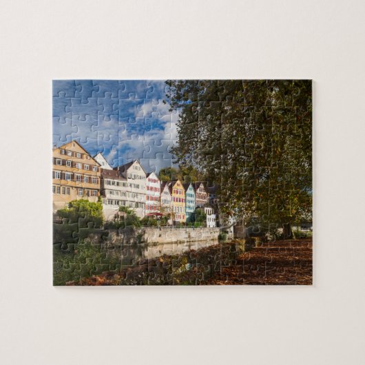 Oude stadsgebouwen Tubingen Legpuzzel (Horizontaal)