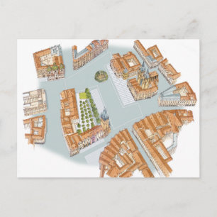 Oude stadsplein. Prague Czech Briefkaart