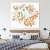 Oude stadsplein. Prague Czech Canvas Afdruk (Insitu (Slaapkamer))