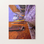 Oude stadsstraten Quebec. Legpuzzel (Verticaal)