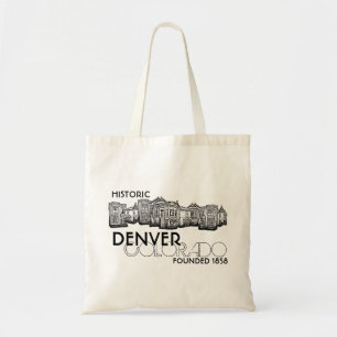 Oude stadzak uit de historische Denver Colorado Tote Bag