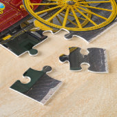 Oude Stagecoach Texas. Jigzaag Puzzle Legpuzzel (Zijkant)