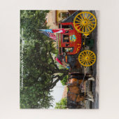 Oude Stagecoach Texas, kerstcadeautjes Legpuzzel (Verticaal)