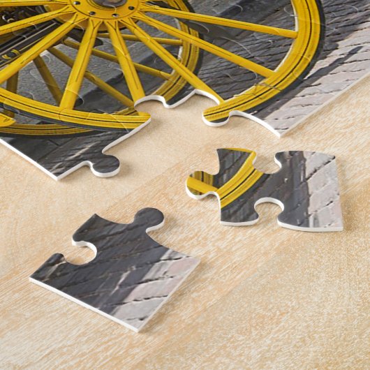 Oude Stagecoach Texas, kerstcadeautjes Legpuzzel (Zijkant)